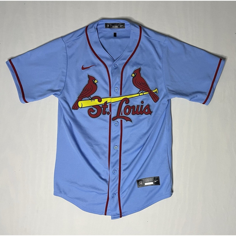Nike St Louis Cardinals Nolan Arrenado Baseball Jersey Men's Small Blue #28 MLB